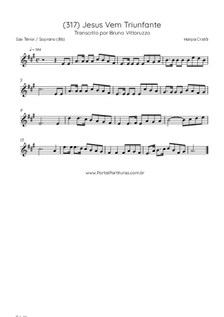 Score for Tenor Saxophone Soprano (Bb)