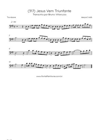 Harpa Cristã  score for Trombone