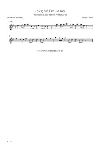 Harpa Cristã  score for Alto Saxophone