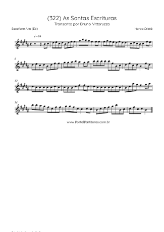 Harpa Cristã  score for Alto Saxophone