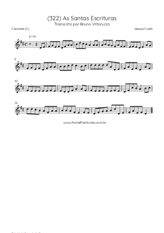 Score for Clarinet (C)