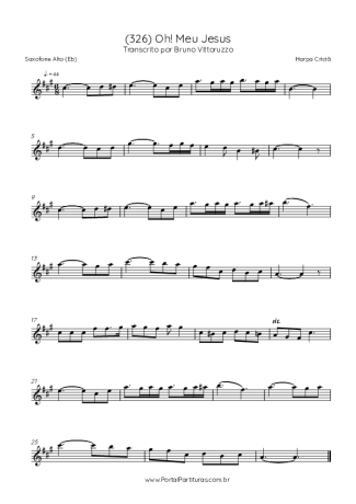 Harpa Cristã  score for Alto Saxophone