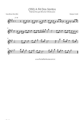 Harpa Cristã  score for Alto Saxophone