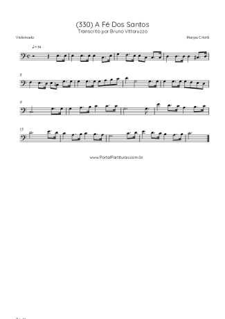 Harpa Cristã  score for Cello