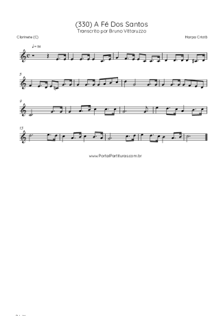 Harpa Cristã  score for Clarinet (C)
