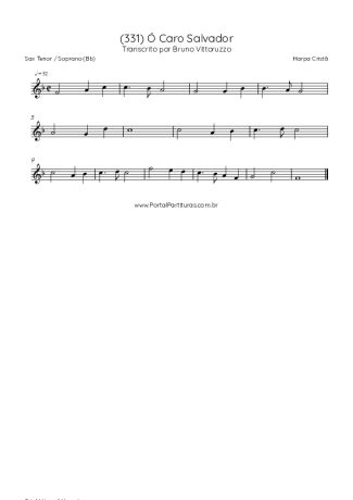 Harpa Cristã  score for Tenor Saxophone Soprano (Bb)