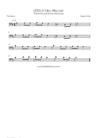 Harpa Cristã  score for Trombone