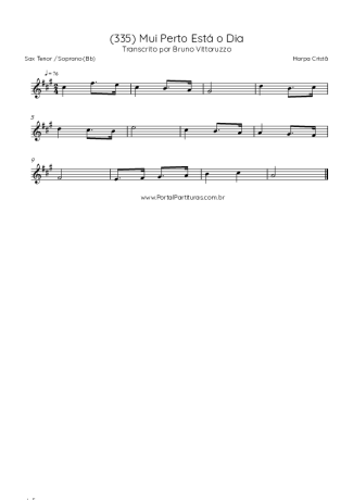 Harpa Cristã  score for Tenor Saxophone Soprano (Bb)