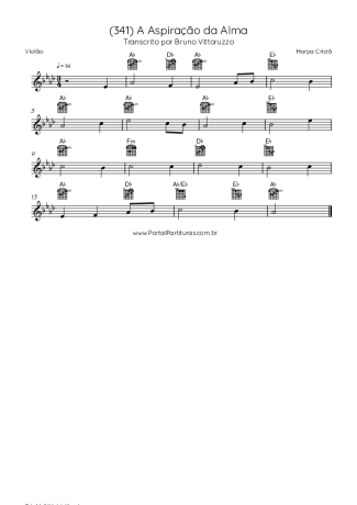 Harpa Cristã  score for Acoustic Guitar