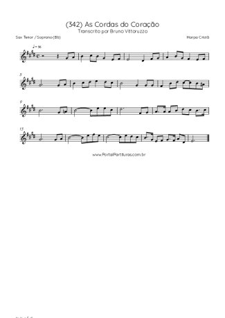 Harpa Cristã  score for Tenor Saxophone Soprano (Bb)