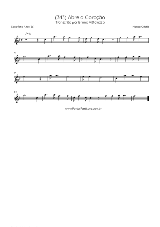 Harpa Cristã  score for Alto Saxophone