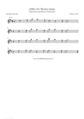 Harpa Cristã  score for Alto Saxophone