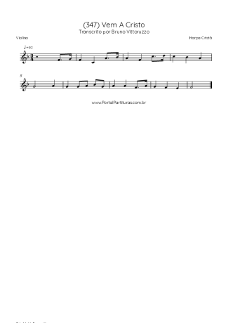 Harpa Cristã  score for Violin