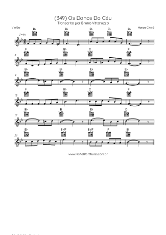 Harpa Cristã  score for Acoustic Guitar