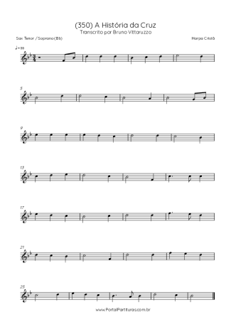 Harpa Cristã  score for Tenor Saxophone Soprano (Bb)