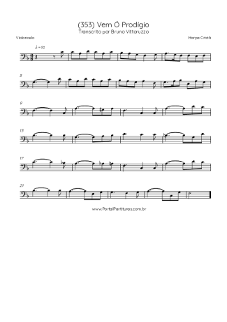 Harpa Cristã  score for Cello