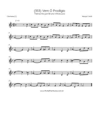 Harpa Cristã  score for Clarinet (C)