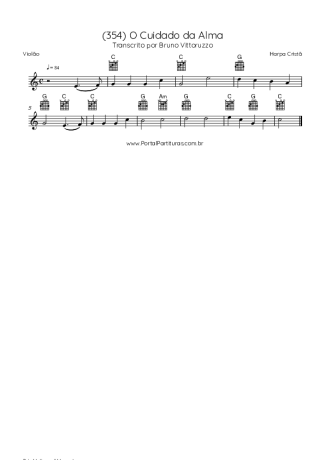 Harpa Cristã  score for Acoustic Guitar