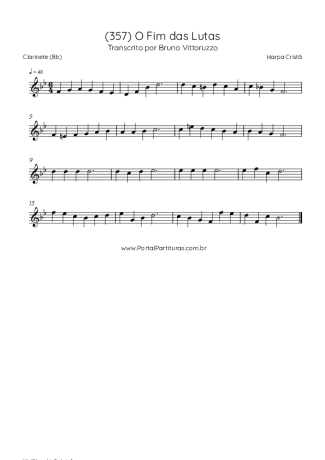 Harpa Cristã  score for Clarinet (Bb)