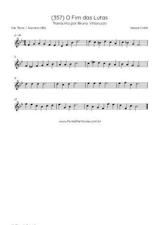 Harpa Cristã  score for Tenor Saxophone Soprano (Bb)