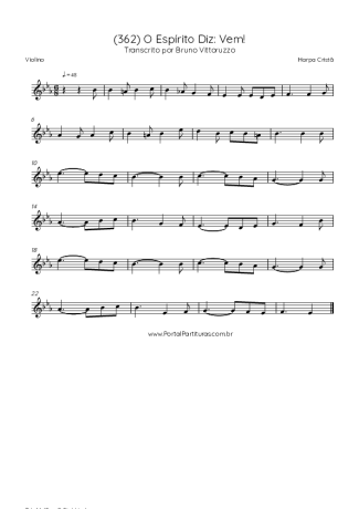 Harpa Cristã  score for Violin