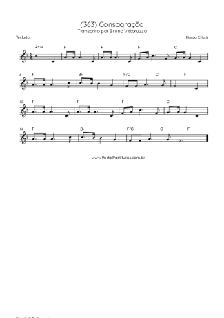 Harpa Cristã (363) Consagração score for Keyboard