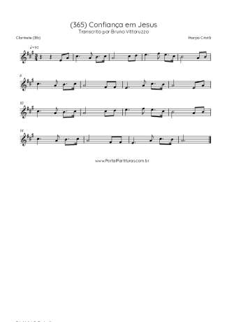 Harpa Cristã  score for Clarinet (Bb)