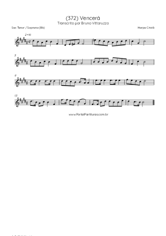 Harpa Cristã  score for Tenor Saxophone Soprano (Bb)