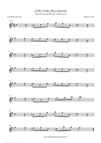 Harpa Cristã  score for Alto Saxophone