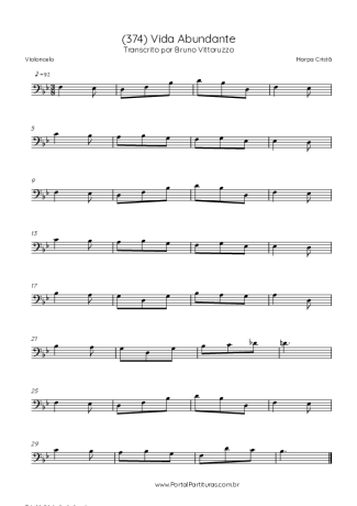 Harpa Cristã  score for Cello