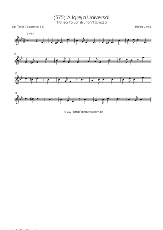 Harpa Cristã  score for Tenor Saxophone Soprano (Bb)