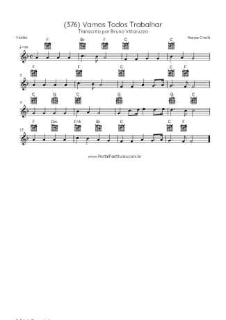 Harpa Cristã  score for Acoustic Guitar