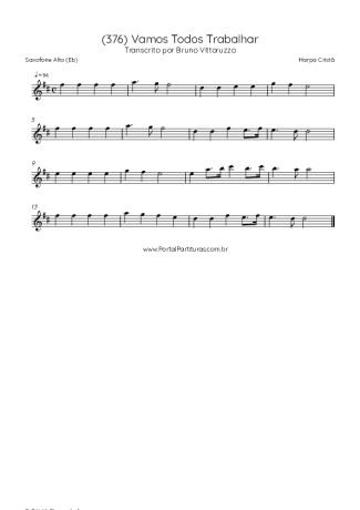 Harpa Cristã  score for Alto Saxophone