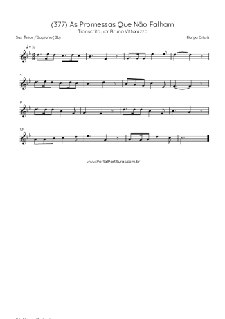 Harpa Cristã  score for Tenor Saxophone Soprano (Bb)