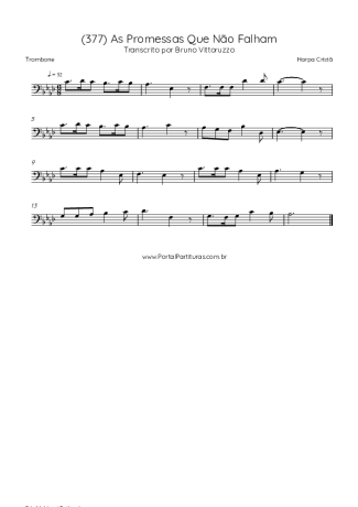 Harpa Cristã  score for Trombone
