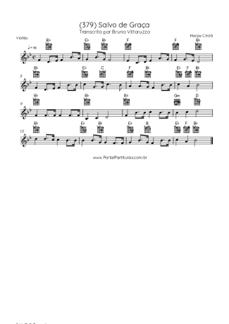 Harpa Cristã (379) Salvo De Graça score for Acoustic Guitar
