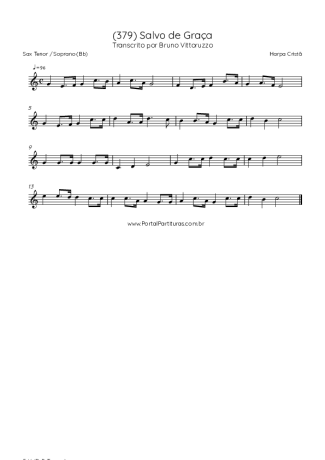 Harpa Cristã  score for Tenor Saxophone Soprano (Bb)
