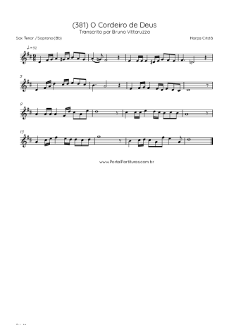 Harpa Cristã  score for Tenor Saxophone Soprano (Bb)