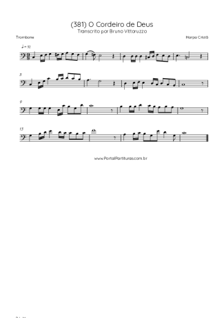 Harpa Cristã  score for Trombone
