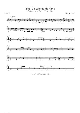 Harpa Cristã (383) O Sustento Da Alma score for Harmonica
