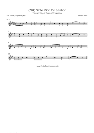 Harpa Cristã  score for Tenor Saxophone Soprano (Bb)