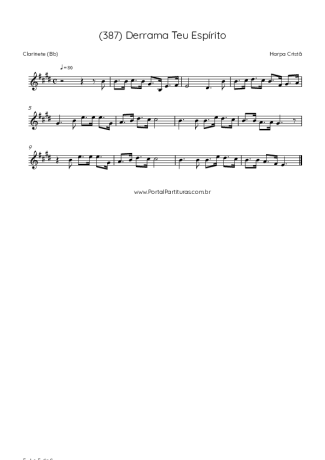 Harpa Cristã  score for Clarinet (Bb)