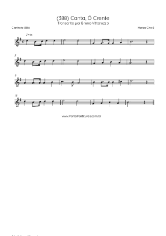Harpa Cristã  score for Clarinet (Bb)
