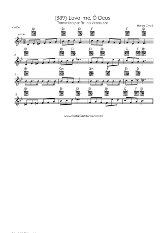 Harpa Cristã  score for Acoustic Guitar