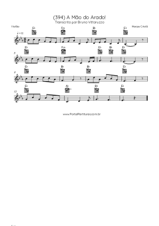 Harpa Cristã  score for Acoustic Guitar