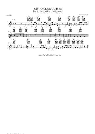 Harpa Cristã score for Acoustic Guitar