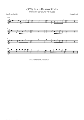 Harpa Cristã  score for Alto Saxophone
