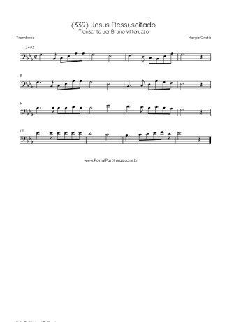 Harpa Cristã  score for Trombone