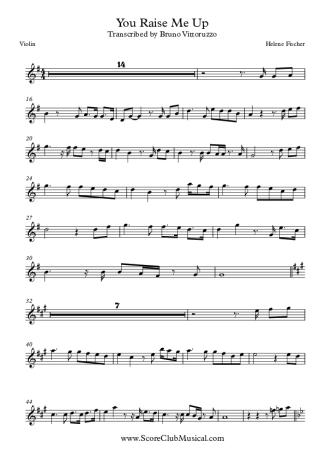Helene Fischer You Raise Me Up score for Violin