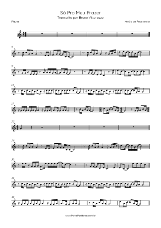 Heróis da Resistência  score for Flute